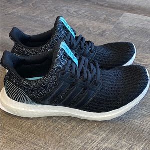 adidas Black and Blue Athletic Shoes